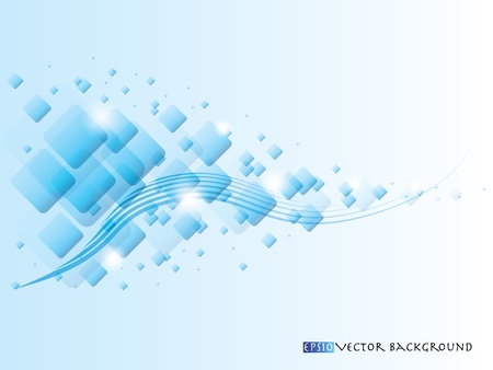 EPS10 abstract blue rectangles background - illustrationのイラスト素材