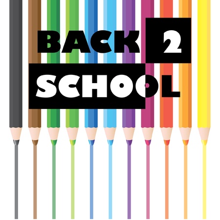 back to school pencils illustrationのイラスト素材