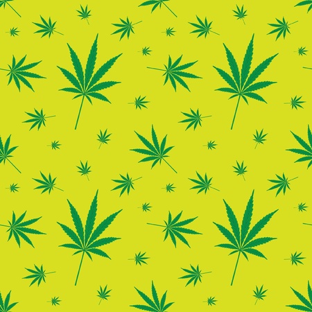 seamless cannabis leaf pattern - illustrationのイラスト素材