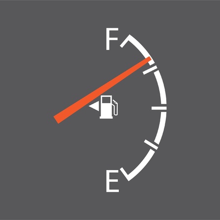 gas gage isolated on a grey backgroundのイラスト素材