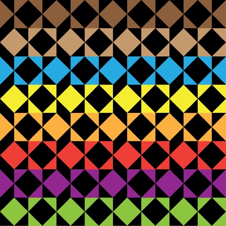 seamless square color patternのイラスト素材