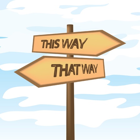 This way board sings - illustrationのイラスト素材