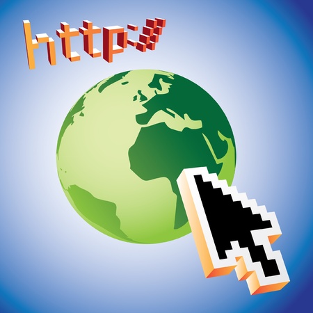 http earth web search engine - illustrationのイラスト素材