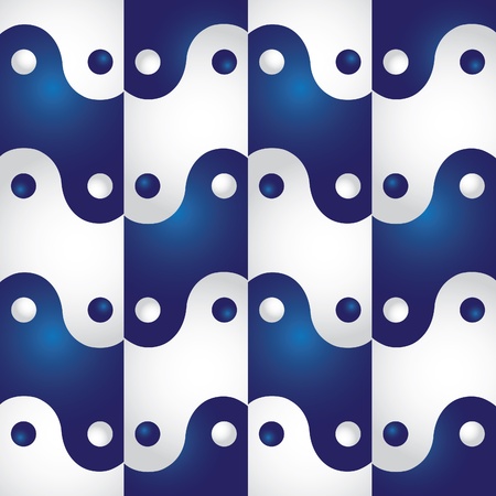 Ying yang seamless abstract screen - illustrationのイラスト素材