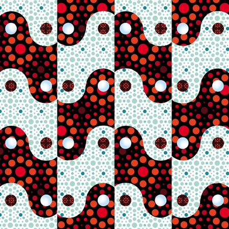 Ying yang seamless abstract screenのイラスト素材