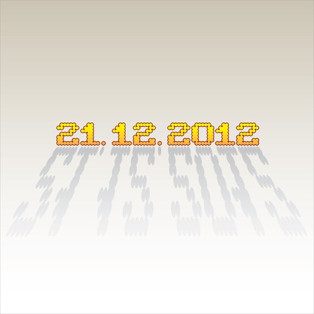 2012 date of apocalypse - illustrationのイラスト素材