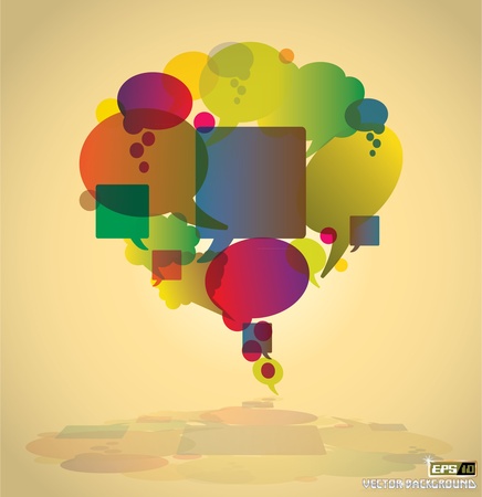 one big bubble from multiple smaller bubblesのイラスト素材