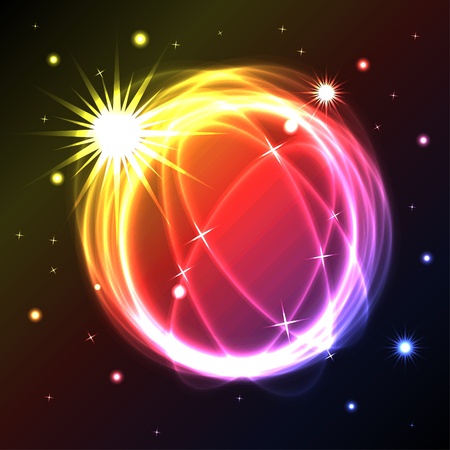 abstract plasma circle background - illustrationのイラスト素材