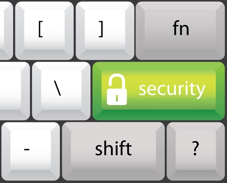 security symbol, keyboard illustrationのイラスト素材