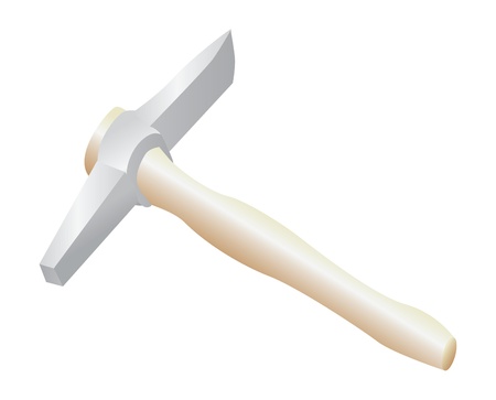 isolated illusration of construction mason hammerのイラスト素材