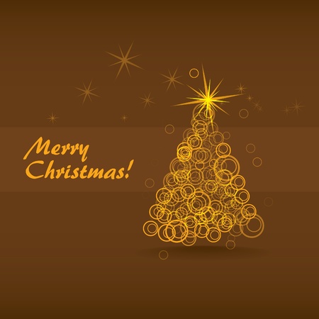 abstract christmas tree from the bubblesのイラスト素材