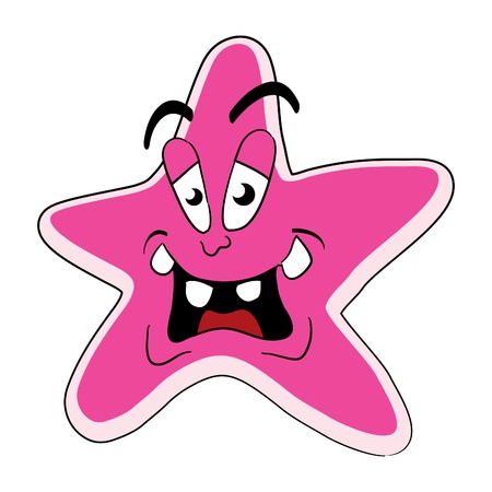 Cartoon star - isolated illustrationのイラスト素材