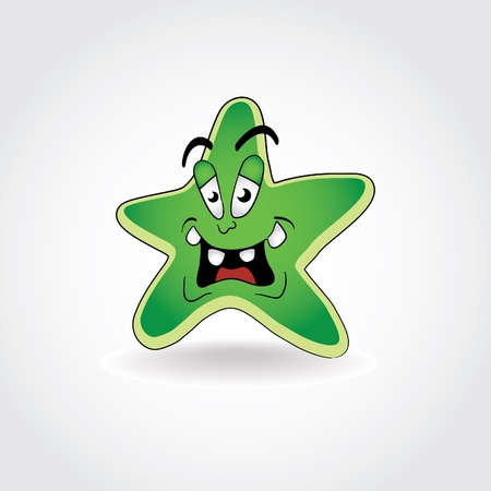 Cartoon star - isolated illustrationのイラスト素材
