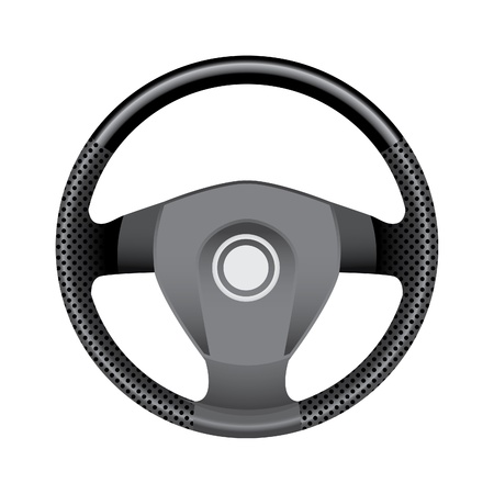 Steering wheel - realistic illustrationのイラスト素材