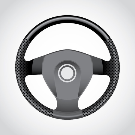 Steering wheel - realistic illustrationのイラスト素材