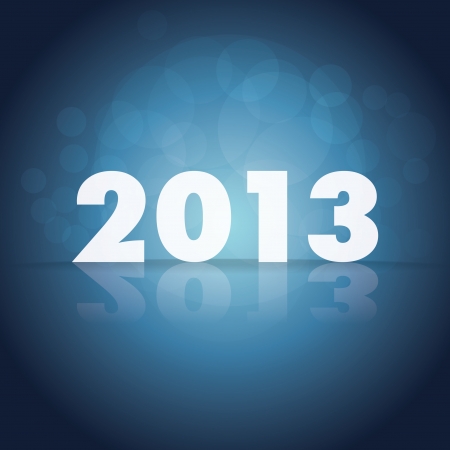 2013 theme on dark backgroundのイラスト素材