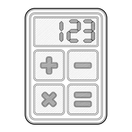 Calculator, application icon - isolated illustrationのイラスト素材
