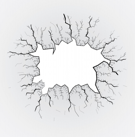 broken glass table, cracks, illustrationのイラスト素材