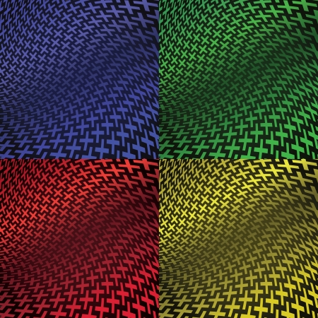 Set of abstract twisted backgroundsのイラスト素材