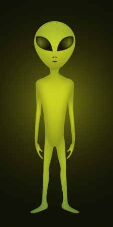 alien entity from other world - illustrationのイラスト素材
