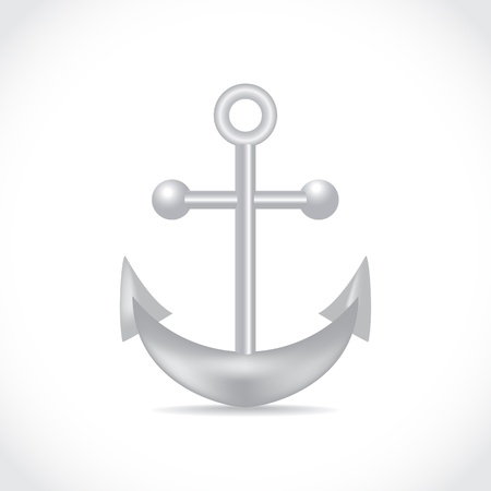 anchor on white background - illustrationのイラスト素材