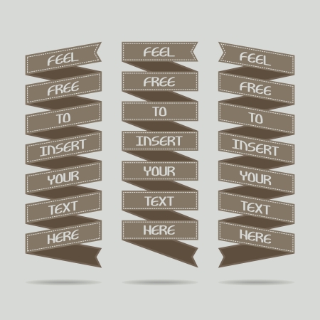 Set of ad ribbons - illustrationのイラスト素材