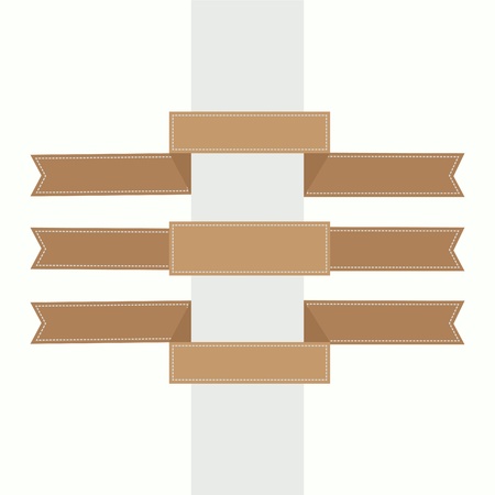 Set of vector ad ribbons - illustrationのイラスト素材