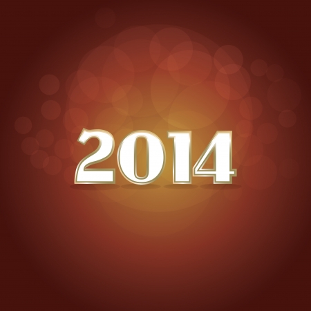 2014 new year tittle - illustrationのイラスト素材