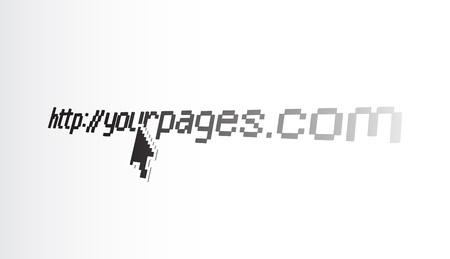Your pages hyperlink and arrow pointer, illustrationのイラスト素材