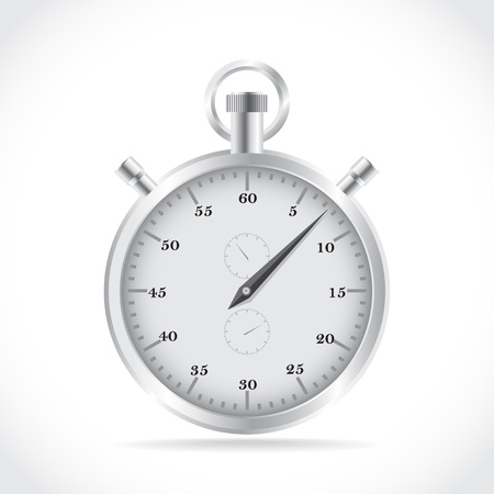 Realistic illustration of old fashioned analog stopwatchのイラスト素材