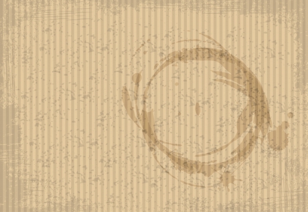 Coffee spots on a cardboard paper. Vectorのイラスト素材