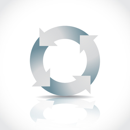Recycle symbol concept illustrationのイラスト素材