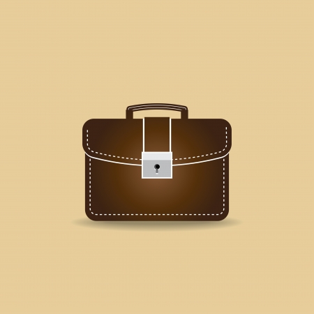 Brown work bag illustrationのイラスト素材