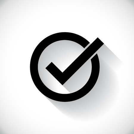 Correct symbol illustrationのイラスト素材