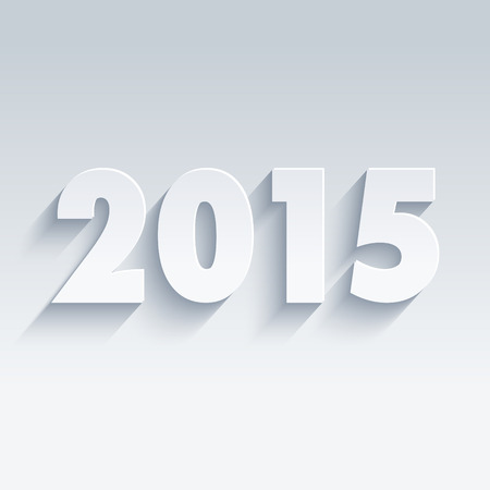 2015 theme in flat designのイラスト素材