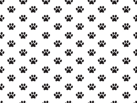 seamless animal footprint patternのイラスト素材