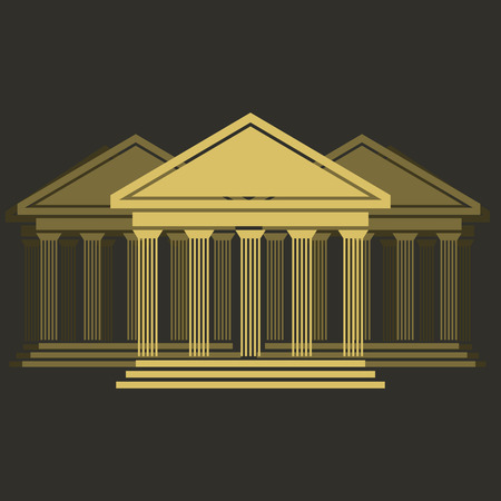 Greek temple frontのイラスト素材