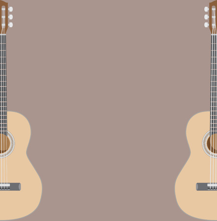 Acoustig guitar theme, suitable for gig or concert poster, vectorのイラスト素材