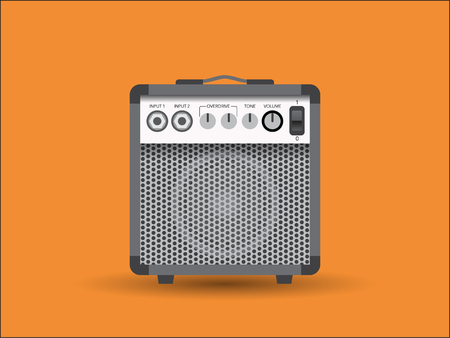 Guitar combo, vector.のイラスト素材