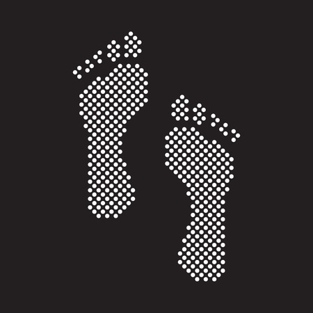 Dotted footprintsのイラスト素材