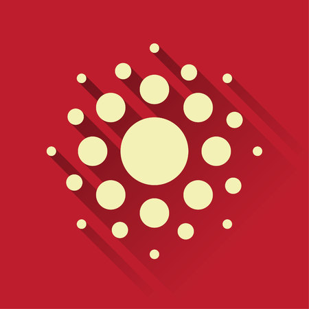 Dotted icon logotype in a flat designのイラスト素材