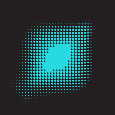 Black halftone pattern clipping mask. Editable vector illustrationのイラスト素材