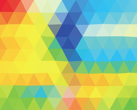 Abstract colorful geometric triangle polygonal background, template. - Stock vectorのイラスト素材