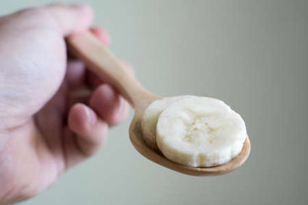 banana slicesの写真素材