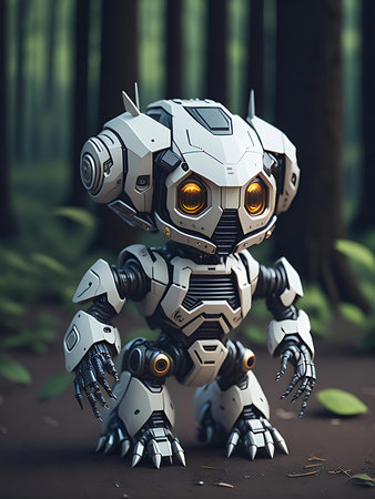 Cat astronaut in a helmet and spacesuit. 3d rendering.の素材
