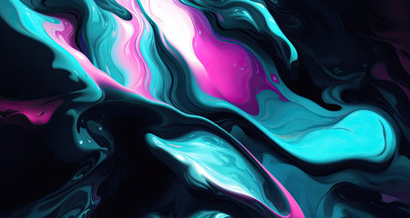 abstract background with blue and pink marble pattern. 3d renderingの素材