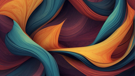 Abstract wavy background. Colorful vector illustration for your design.の素材