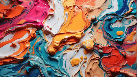 Abstract colorful wavy background. Vector illustration for your graphic design.の素材
