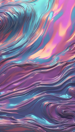 abstract background with blue and purple wavy pattern, digitally generated imageの素材