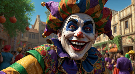 The Carnival at Basel (Basle - Switzerland) in the year 2015. The picture shows some costumed people.の素材